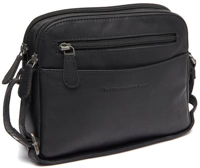 Chesterfield Vionne Waxed Pull Up Schoudertas - Zwart