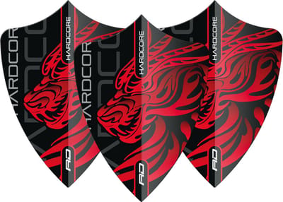 Red Dragon Jonny Clayton Hardcore Dragon Freestyle Red - Dart Flights