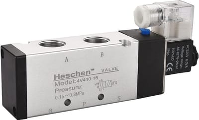 Pneumatisch elektrisch magneetventiel 4V410-15 220VAC 5.0VA PT1/2 5 Way 2 positie CE IP65