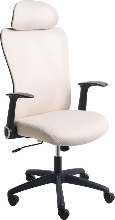 ZYVEN - Bureaustoel - Beige - Polyester