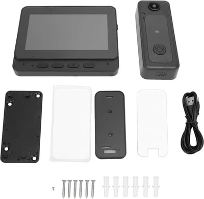 Slimme Videodeurbel - Beveiligingscamera Deur - Toegangscontrole Thuis - 4.3 Inch Scherm - 8MP HD Camera