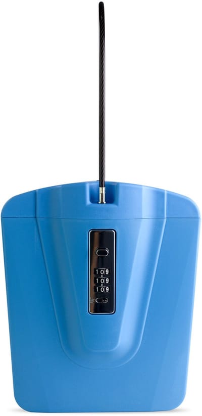 Beach box Mini Reiskluis – Kleur: Blauw - Draagbare Kluis met Cijferslot – Veilig Geld & Telefoon op Strand, Reis of Camping