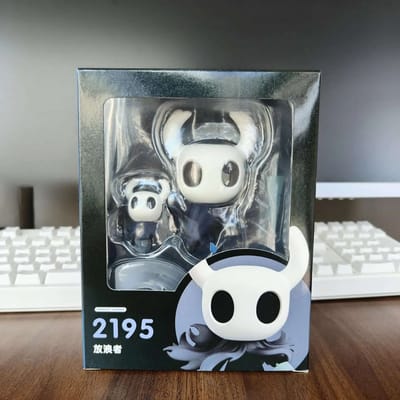 Anime The Hollow Knight 2195 Little Knight 2196 Hornet PVC Actiefiguren Model Speelgoed Gewricht Beweegbare Beeldjes Cadeaus Verzamelaar gray