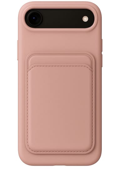 Geschikt voor iPhone Air / 17 Air Pasjes houder Hoesje Case - Portemonnee Hoesje Cover - Roze