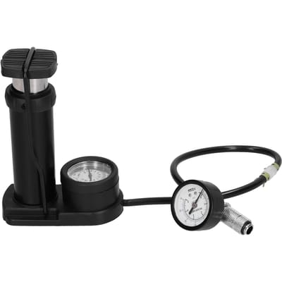 Testeur de fuite d'eau Connexion facile Empêche le reflux de pression d'air Double baromètre pour système de refroidissement à eau d'ordinateur noir
