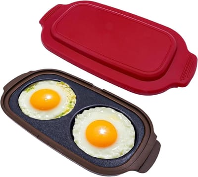 RUX® Eierkoker magnetron - Eierkoker - Eierkoker electrisch - Rood - ‎24cm x 13cm x 2cm