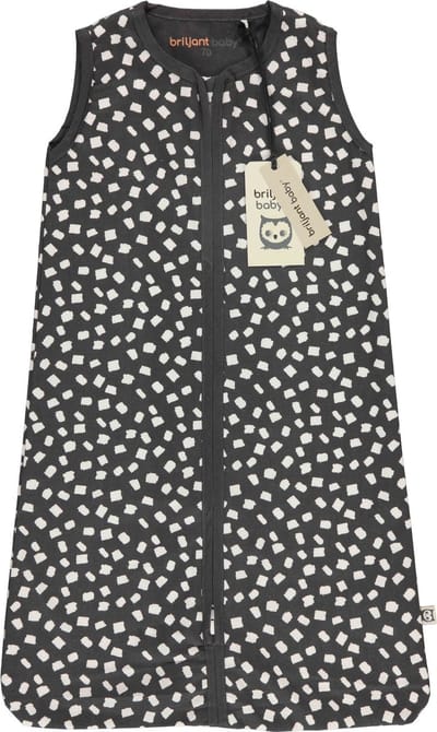 Briljant Baby Zomerslaapzak Maat 70 - Flocks - Dark Grey