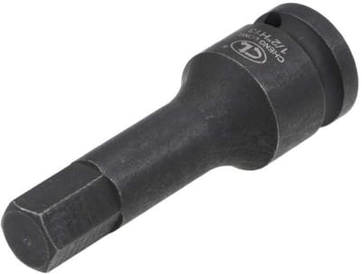 Dailygoods - Impact Hex Bit Socket - Inbussleutel socket - Premium CR-MO staal - 1/2" Drive - Zeskantbit - Duurzaam en sterk - Geschikt voor ratelsleutel