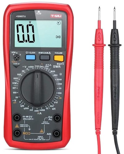 Digitale Multimeter - Spanning Tester - Elektronica Reparatie - True RMS Meting - 6000 Counts - Rood