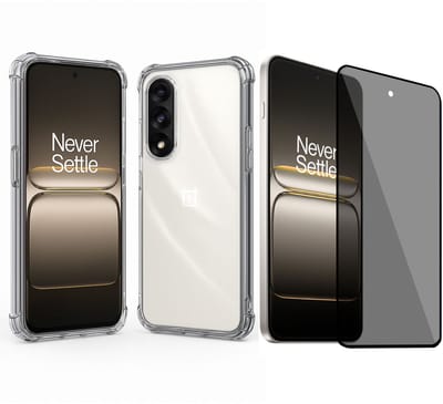 ChiGuard Hoesje & Privacy Screenprotector geschikt voor OnePlus Nord 5 Hoesje Screenprotector - Privé - Gehard Glas Cover