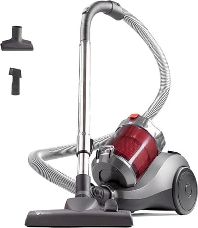 QORA® Steelstofzuiger met snoer - Steelstofzuiger - Stofzuiger - Grijs - ‎42cm x 25cm x 33cm