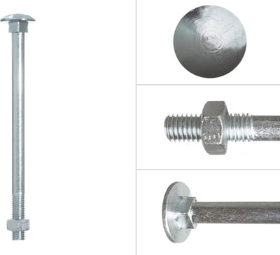 Wovar Slotbouten Verzinkt M12 x 180 mm | 25 stuks