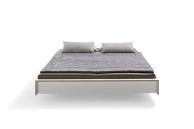 Müller Möbelwerkstätten - Flai Bed - 140 x 200 cm - CPL wit met berk