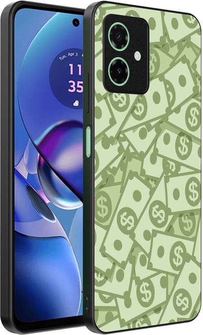 Smartphonica Telefoonhoesje Geschikt voor Motorola Moto G64 met Geld Opdruk - TPU Backcover Case With Money Design geschikt voor Motorola Moto G64