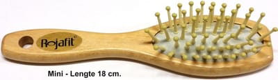 Rojafit Pneumatische Haarborstel  – Echt hout – 18 cm.