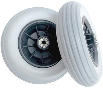 Massieve Rolstoelwielen Voorwielen 8 inch - Vervangingsset Voor Rolstoelen en Loopwielen