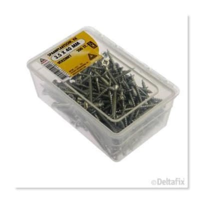 Deltafix spaanplaatschroef platkop / kruiskop verzinkt 3.5 x 40 mm 200 st.