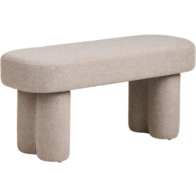 House Nordic Bankje Weston - Zand Stof - 95x45x36cm
