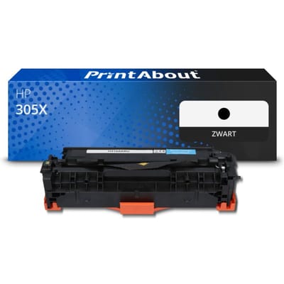 PrintAbout huismerk Toner 305X (CE410X) Zwart Hoge capaciteit Geschikt voor HP