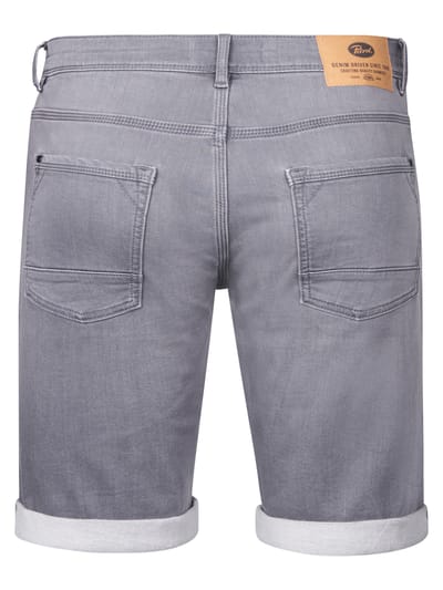 Petrol Industries Heren Denim Short - Slim Fit - Stretch - Korte Broek - Elastische Tailleband - Spijkerbroek - Herenkleding - Grijs - Maat XXL