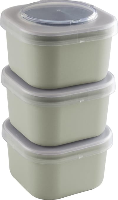 Sunware Sigma home Food to go - Lunchbakjes - set van 3 - Groen - 0,75