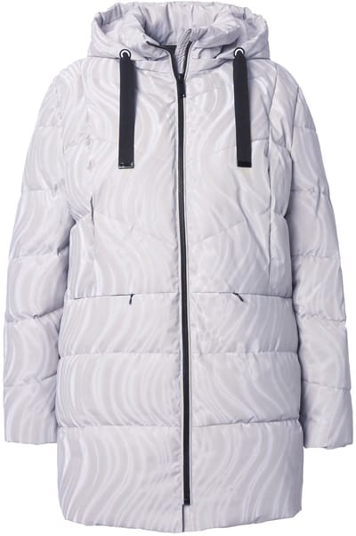 Ulla Popken - Dames - HYPRAR functionele gewatteerde jas waterafstotend - Off-white - Maat 42+