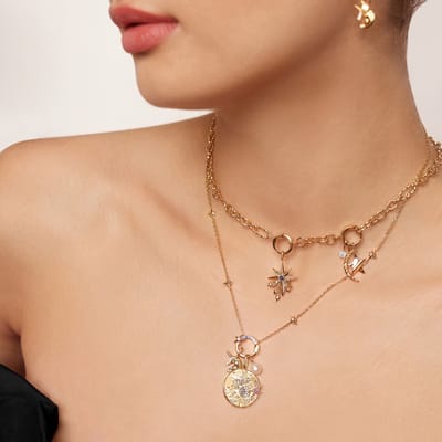 Ania Haie AH NC052-01G Pop Charms Dames Hanger - Sieraad - Zilver - Goudkleurig - 925 Zilver - 5 mm breed - 1 cm lang