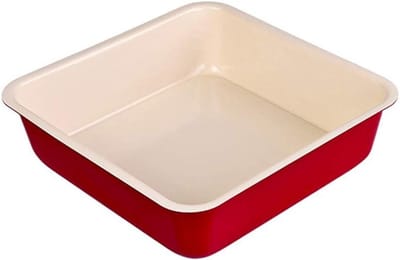 Taartvorm Bakvorm - Springvorm Ronde Bakplaat - Zelf Bakken Thuis - Anti-aanbak Losse Bodem - 20 cm Diameter - Rood