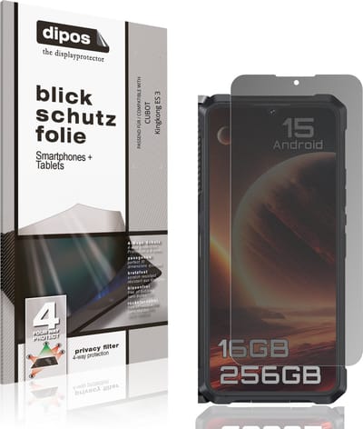dipos – Matte Privacy Screenprotector geschikt voor CUBOT Kingkong ES 3 | Anti-Spy Beschermfolie