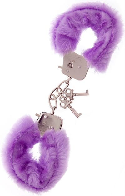 CHPN - Handboeien - Pluche handboeien - Handboeienset - Paars - Met slotje (2 sleutels) - Erotiek - Sexspeeltjes - BDSM - Cadeau