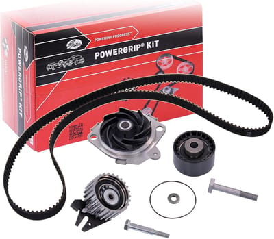 Waterpomp Tandriemkit - Motoronderdeel Vervanging - Motorbescherming Onderhoud - Complete Set Inclusief - Zwart