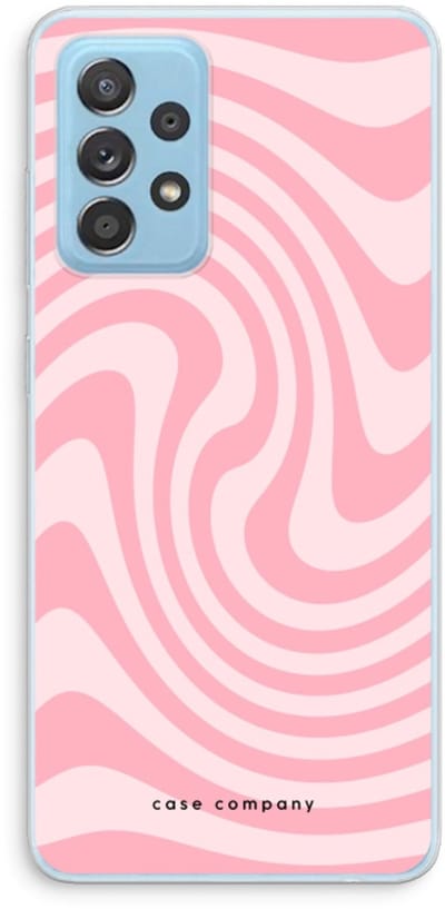 Case Company® - Hoesje geschikt voor Samsung Galaxy A73 hoesje - Swirl Roos - Soft Cover Telefoonhoesje - Bescherming aan alle Kanten en Schermrand