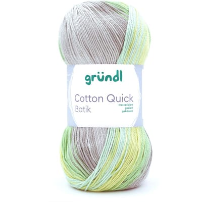 Gründl Cotton Quick Batik - Natuur/Turquoise/Geel/Groen