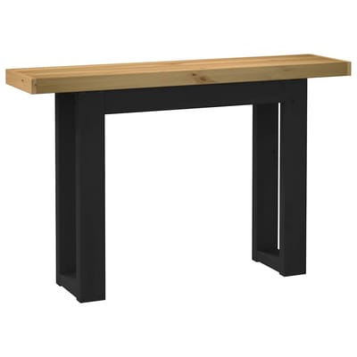 vidaXL - Wandtafel - NOAIN - U-vormige - poten - 120x30x75 - cm - massief - hout