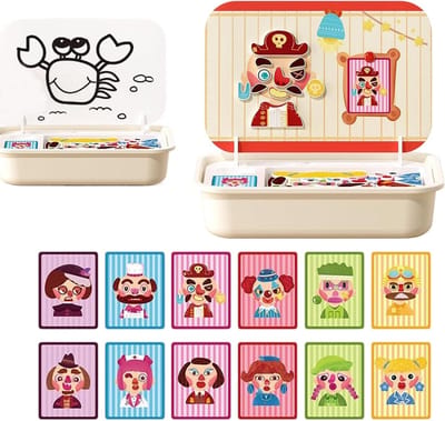 Magnetische Puzzel - Houten Puzzel - Leren en Spelen - Met Opbergdoos - 345 x 24 cm - A
