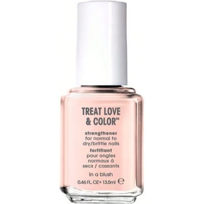 Treat Love & Colour Nail Polish In A Blush 13.5 ml – Nail Polish, Strengthening, For Women With Brittle Nails, Blush Pink, Collagen, Suitable For Daily Nail Care