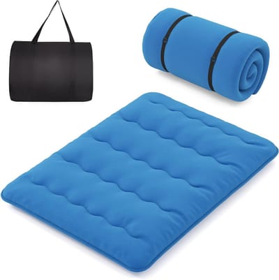 Japanse Matras - Vloermatras Opvouwbaar - Comfortabel Slapen - Afneembare Hoes - 90 x 200 cm - Blauw
