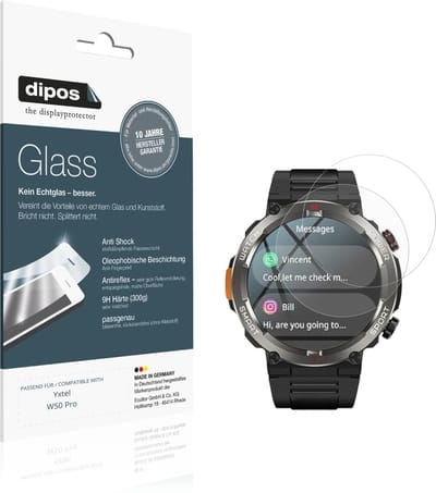 dipos – 2x Matte Pantserfolie geschikt voor Yxtel W50 Pro | 9H Screenprotector