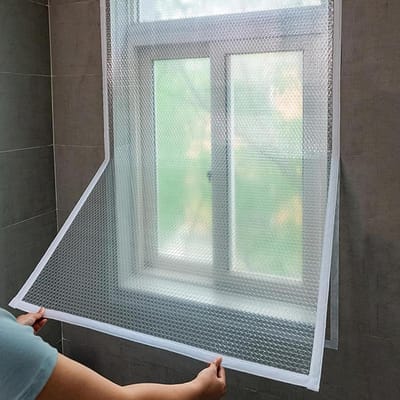 Isolatie Folie - Raamfolie Set - Kamer Warm Houden - Weerbestendig Ontwerp - 160x400 cm - Transparant