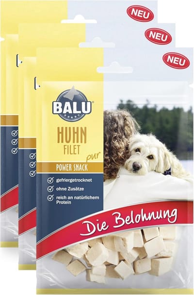 Gevriesdroogde hondenlekkernijen zonder granen en suiker - 100% natuurlijke kipfilet, ideale hondenbeloning