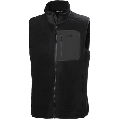 Helly Hansen Panorama Pile Block, fleecevest, heren, zwart