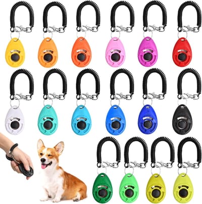 Professionele Set van 16 Honden Clickers voor Effectieve Dieren Training met Handlus en Grote Knop