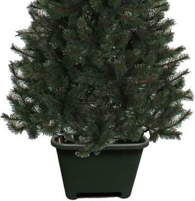 Vierkante kerstboomvoet groen voor een echte kerstboom - Kerstboomstandaards