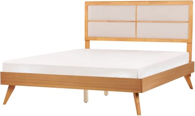 POISSY - Tweepersoonsbed - Lichthout - 160 x 200 cm - MDF