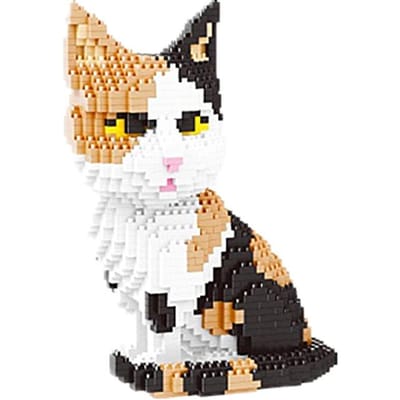 Blocs de Construction Animaux de Dessin Animé Jouet d'Assemblage Créatif Chien & Chat Animal de Compagnie DO-IT-YOURSELF Puzzle Axé sur l'Apprentissage Parent- No box