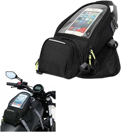 Motorfiets Tanktas - Motor tas Magnetische tas - Motorrijden op Toeren - Waterdicht en Weerbestendig - Normaal - Zwart