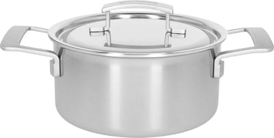 Demeyere Industry 5 Kookpan met deksel - 20cm / 3l - 5-laags RVS - Silvinox