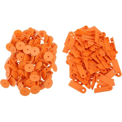 Étiquettes d'oreille vierges en TPU pour animaux de ferme, 100 pièces, pour chèvre, mouton, cochon, bétail Type 3