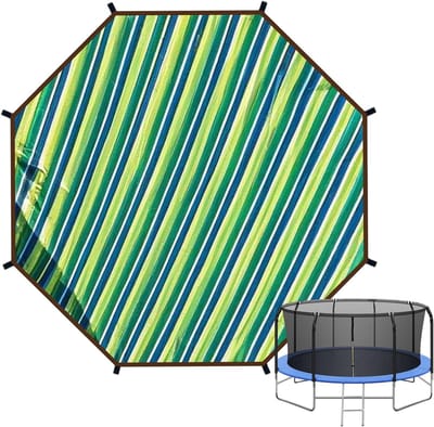 Trampoline Schaduwafdekking - Tent Afdekking - Groepsspellen Buiten - Waterdicht PU-kunststof - 14 voet 8