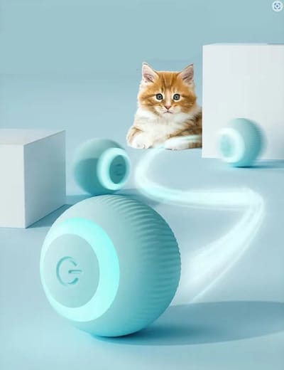 Interactief Kattenspeeltje - Zelfrollende Bal voor Katten en Honden - Oplaadbaar - LOUZIR